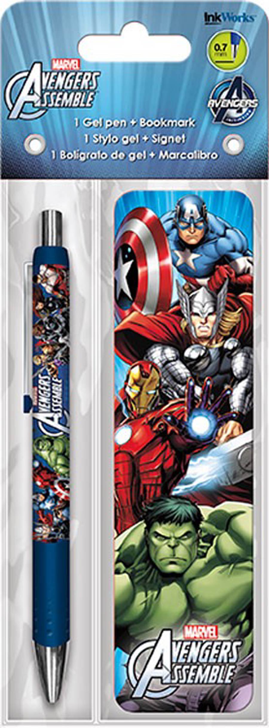 Avengers Assemble Gel Pen And Bookmark