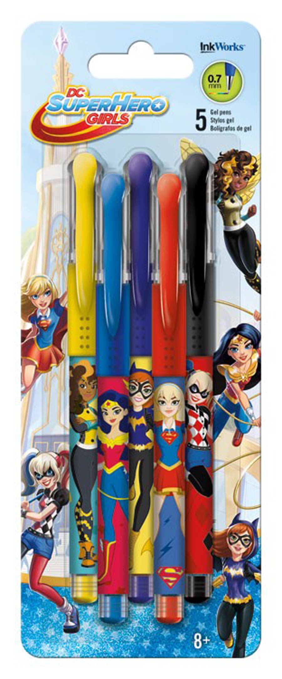 DC Super Hero Girls Gel Pen 5-Pack