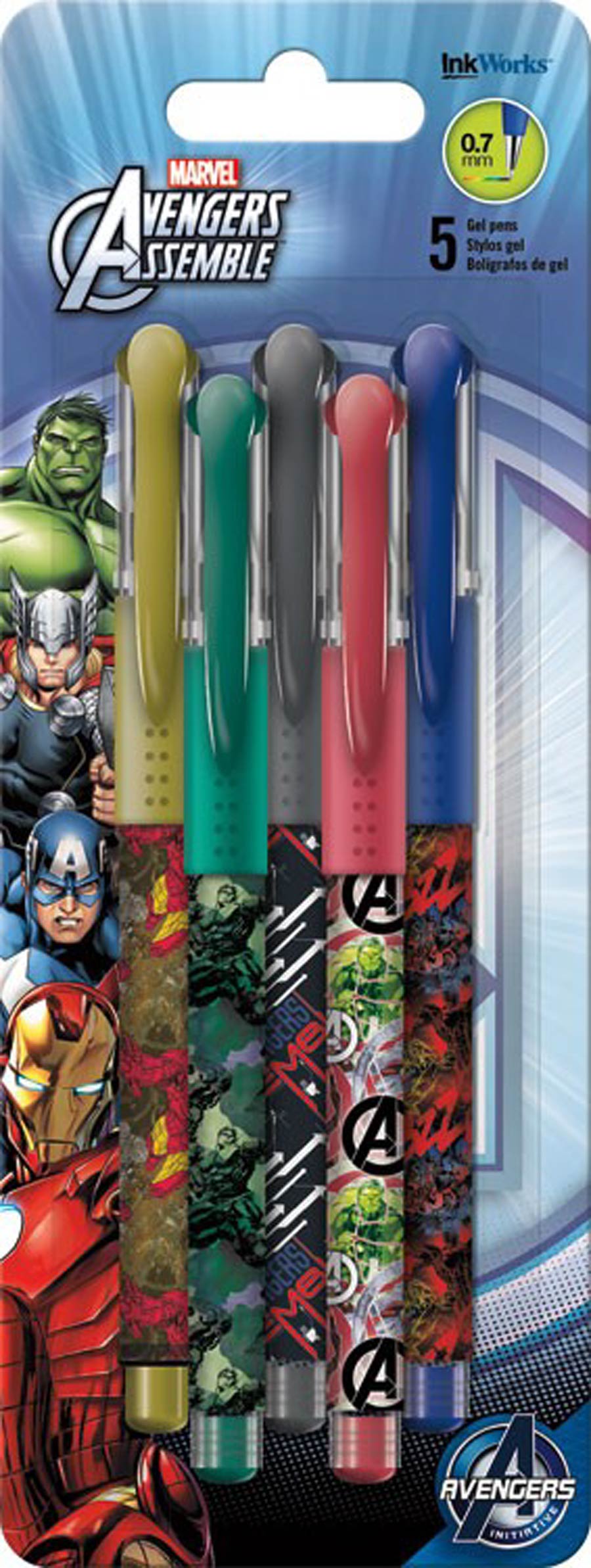 Avengers Assemble Gel Pen 5-Pack