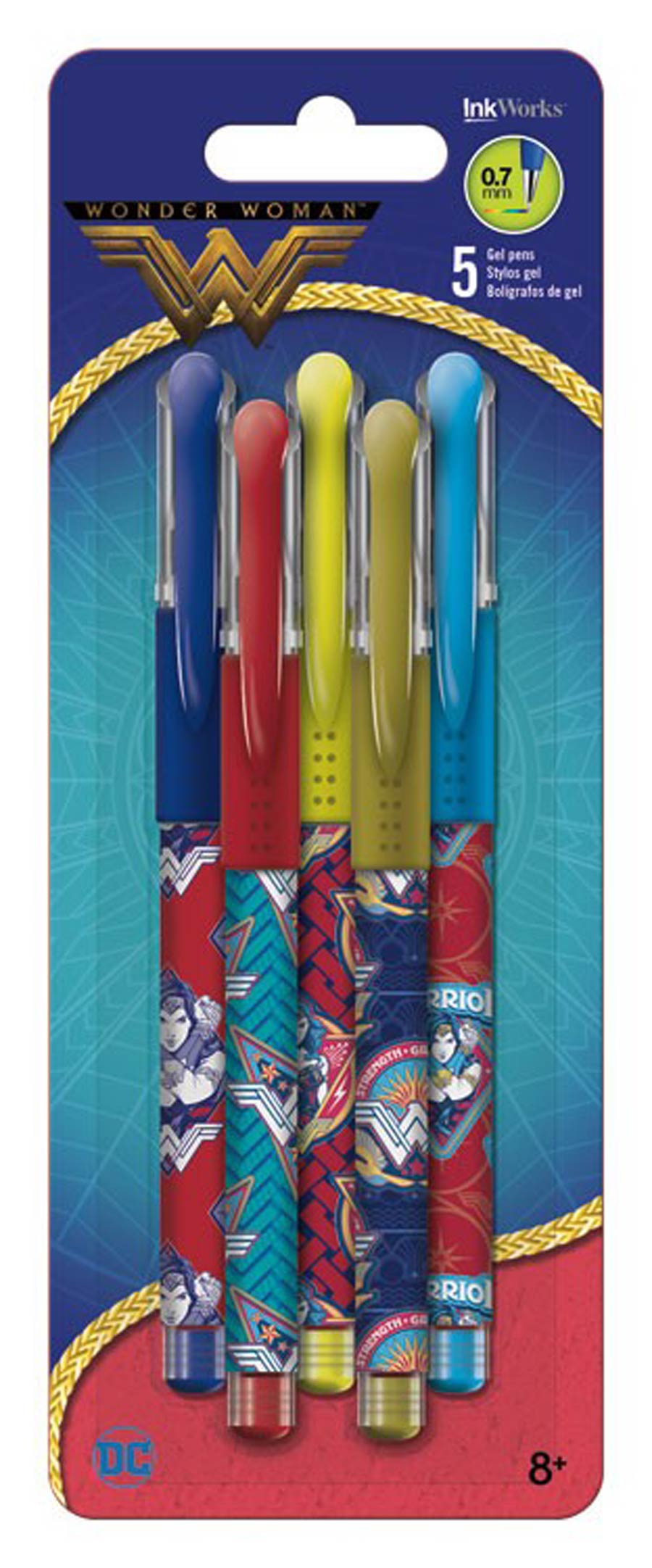 Wonder Woman Movie Gel Pen 5-Pack