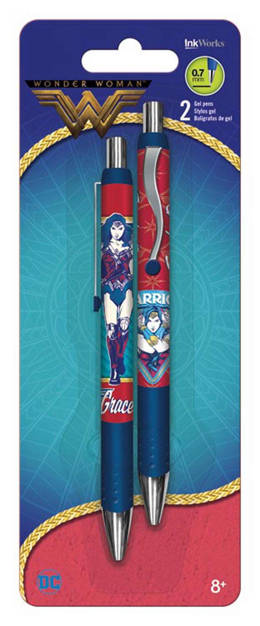 Wonder Woman Movie Gel Pen 2-Pack