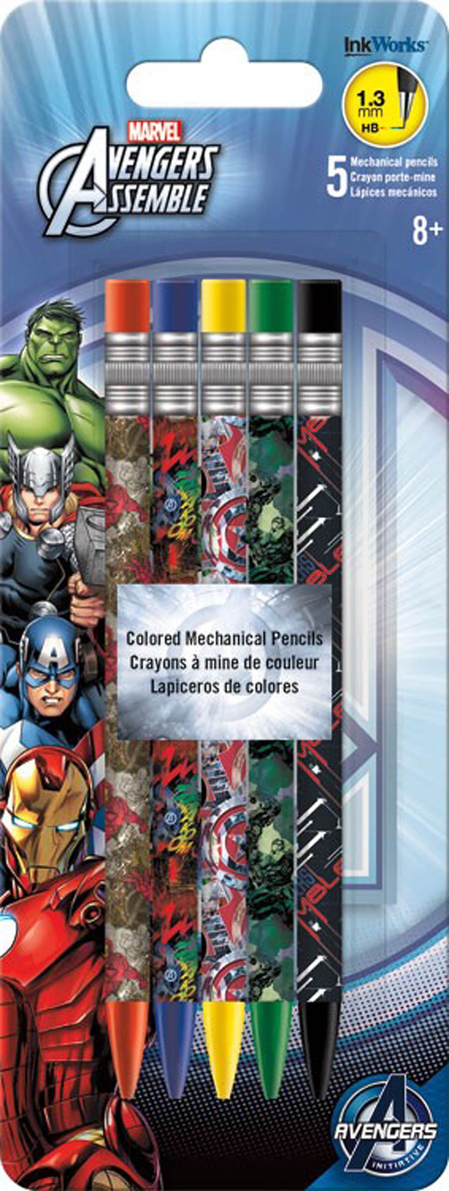 Avengers Assemble Colored Mechanical Pencil 5-Pack