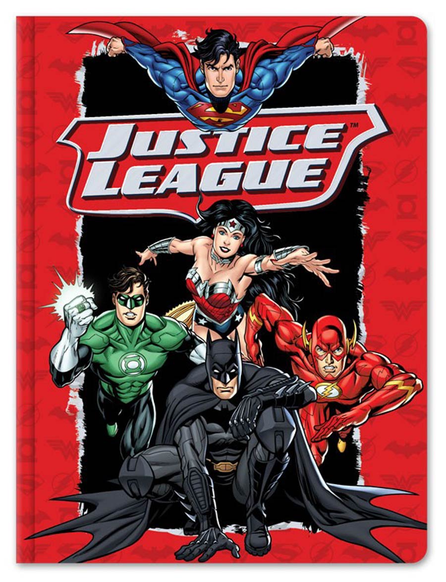 Justice League Red Group Hard Cover Journal