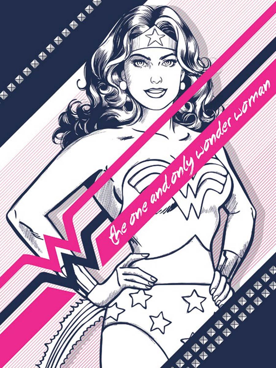 Wonder Woman Pink Hard Cover Journal