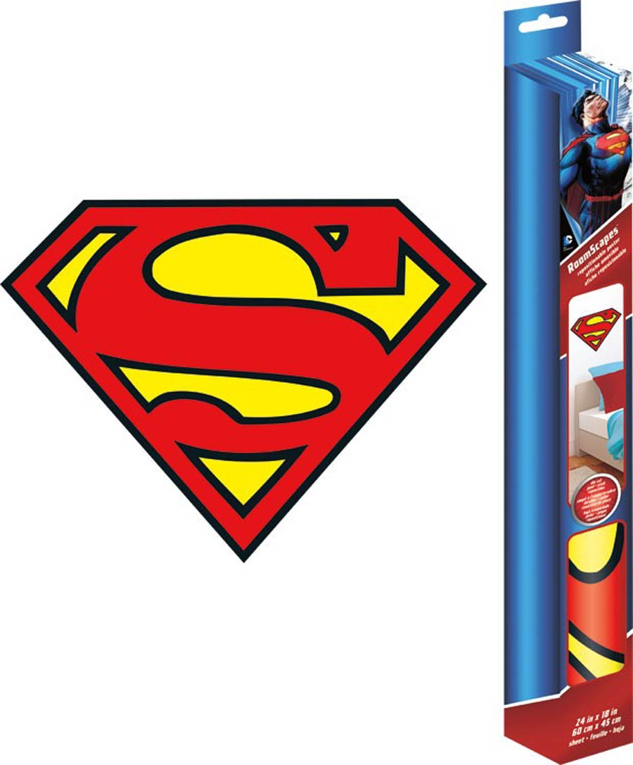 Superman Symbol 18x24-inch RoomScapes Poster Decal