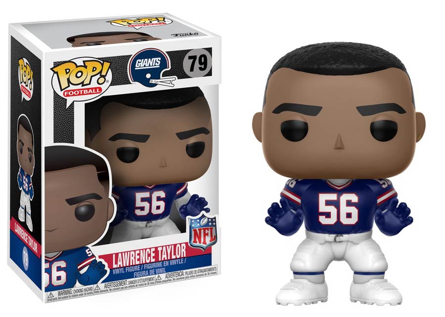 POP NFL Legends Lawrence Taylor Giants Throwback Vinyl Figure