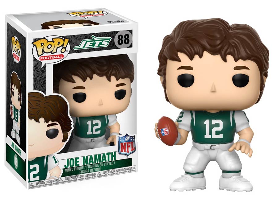 POP NFL Legends Joe Namath Jets Home Vinyl Figure