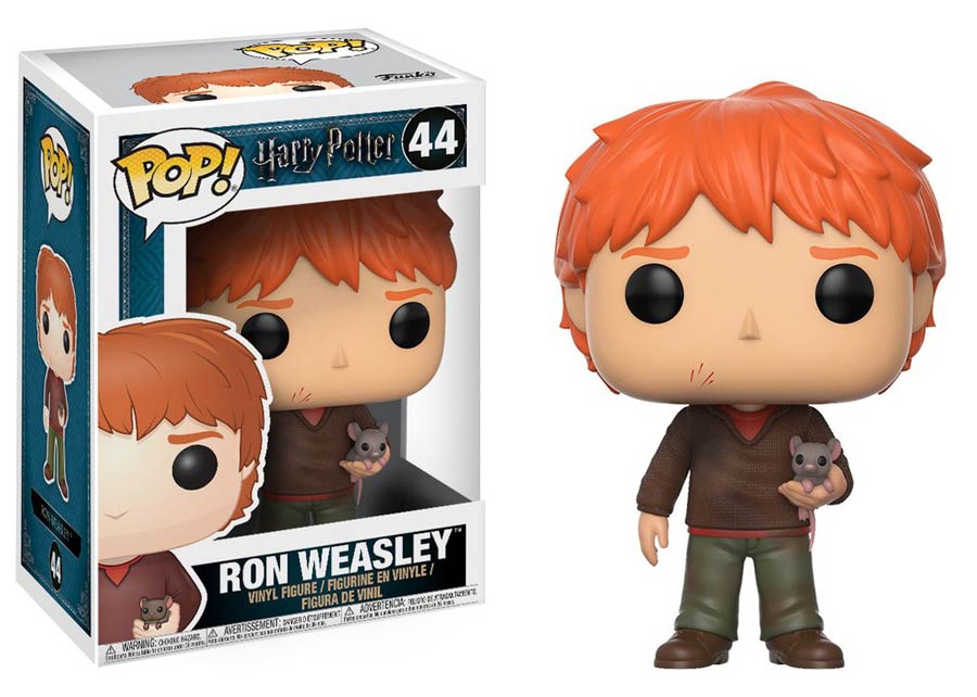 POP Harry Potter 44 Ron Weasley With Scabbers Vinyl Figure