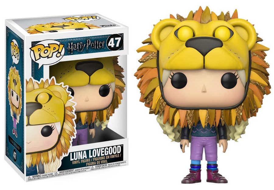 POP Harry Potter 47 Luna Lovegood With Lion Head Vinyl Figure