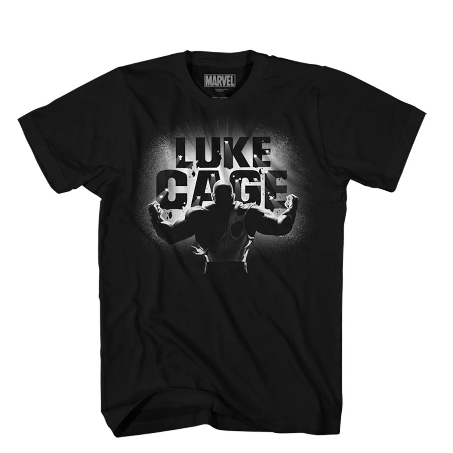 Luke Cage Cage Untouchable Black T-Shirt Large