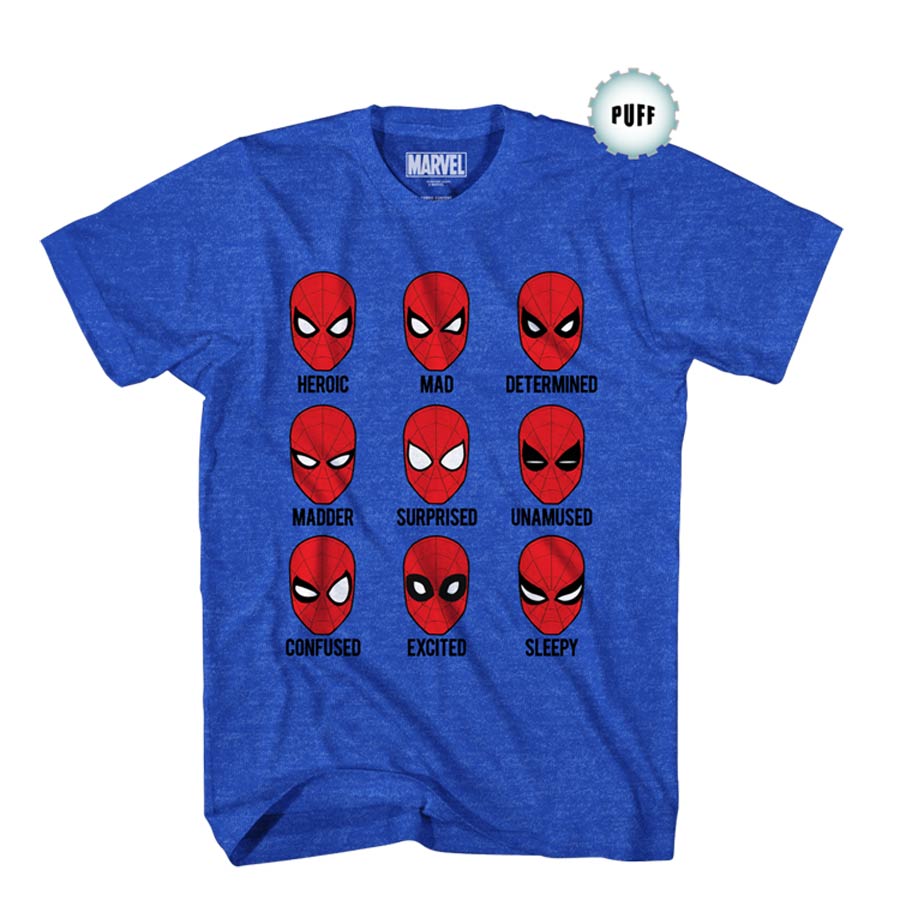 Spider-Man Mad Or What 1 Blue T-Shirt Large