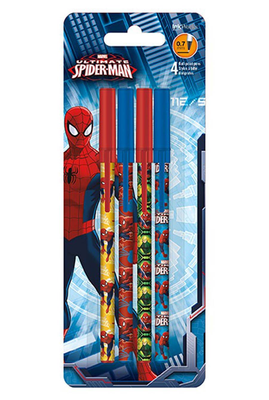 Ultimate Spider-Man 4-Pack Stick Pen