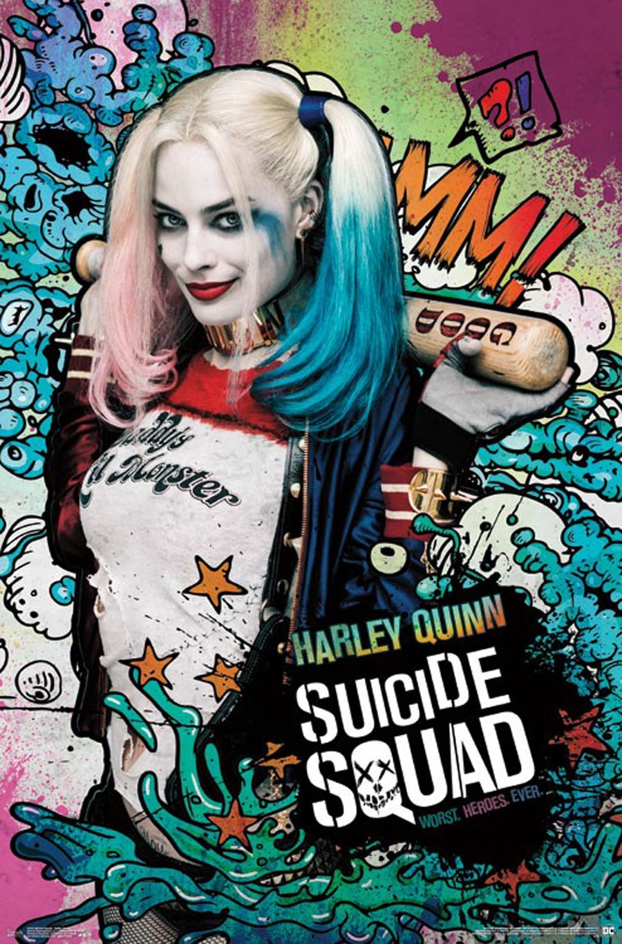 Suicide Squad Harley Stars Poster