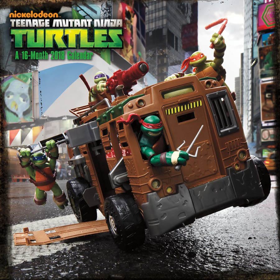 Teenage Mutant Ninja Turtles 2018 12x12-inch Wall Calendar