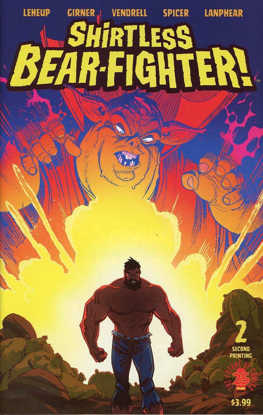 Shirtless Bear-Fighter #2 Cover E 2nd Ptg Andrew Robinson Variant Cover