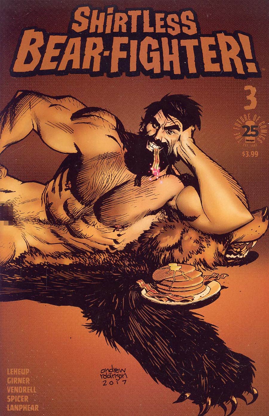 Shirtless Bear-Fighter #3 Cover D Incentive Andrew Robinson Beariant Cover