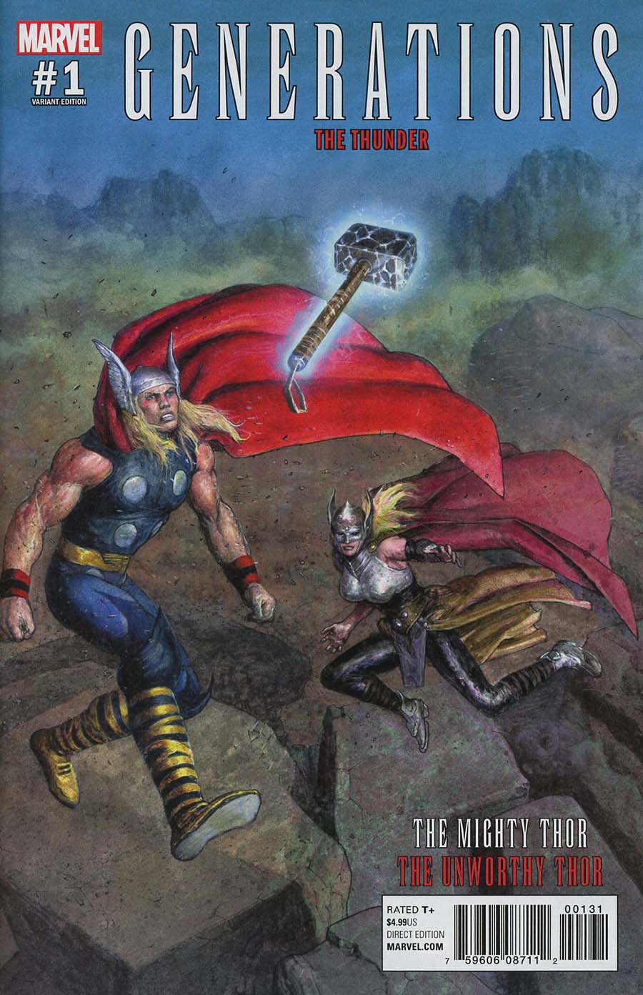 Generations Unworthy Thor & Mighty Thor #1 Cover E Incentive Das Pastoras Variant Cover