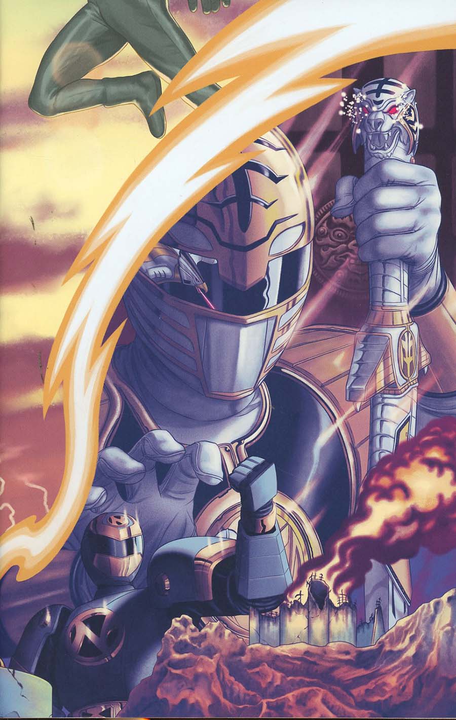 Mighty Morphin Power Rangers (BOOM Studios) #18 Cover C Incentive Steve Morris Connecting Virgin Variant Cover