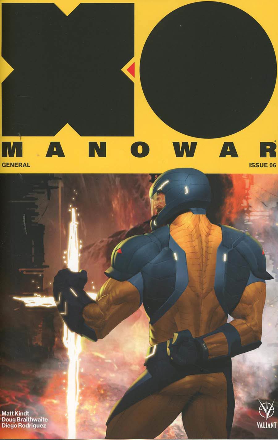 X-O Manowar Vol 4 #6 Cover D Incentive Ariel Olivetti X-O Manowar Icon Variant Cover
