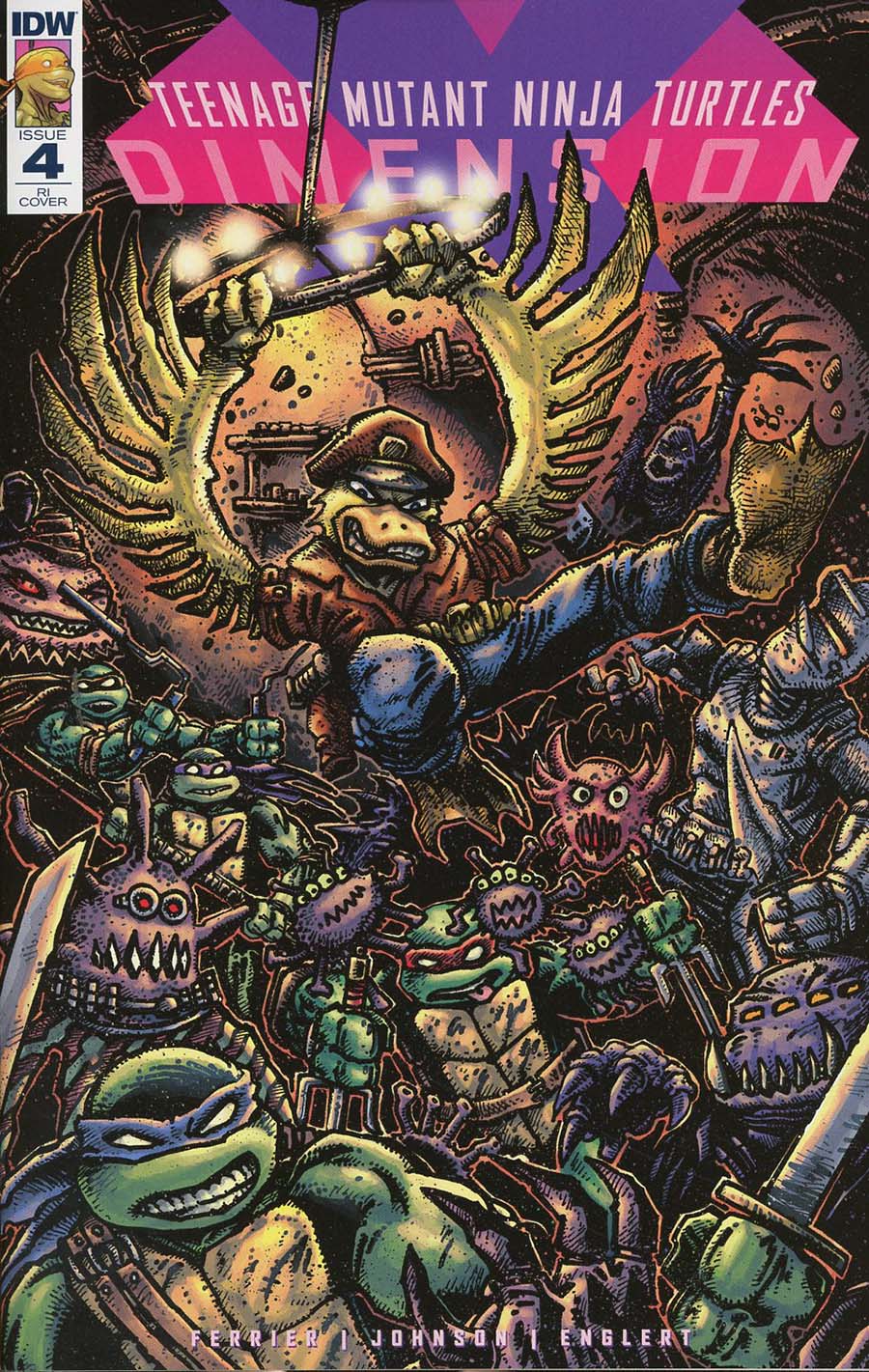 Teenage Mutant Ninja Turtles Dimension X #4 Cover C Incentive Kevin Eastman Variant Cover