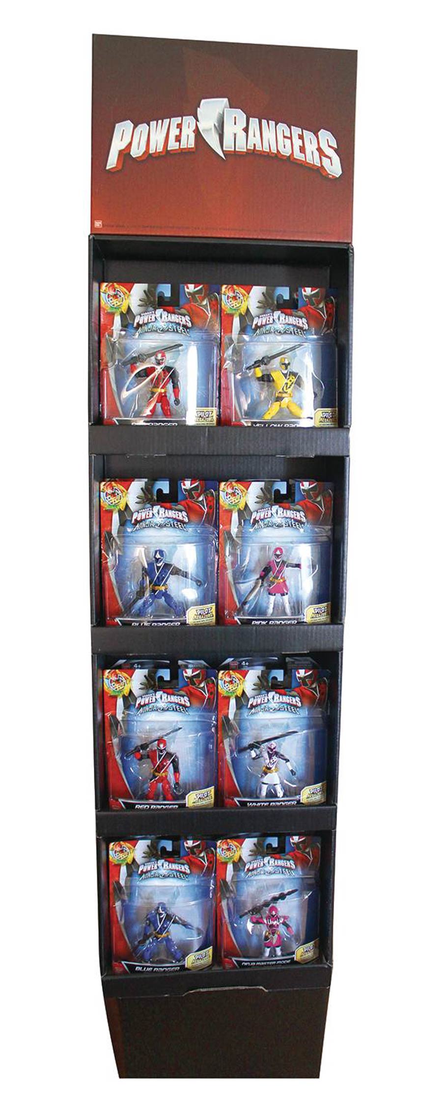 Power Rangers Ninja Steel 5-Inch Action Figure 24-Piece Floor Display