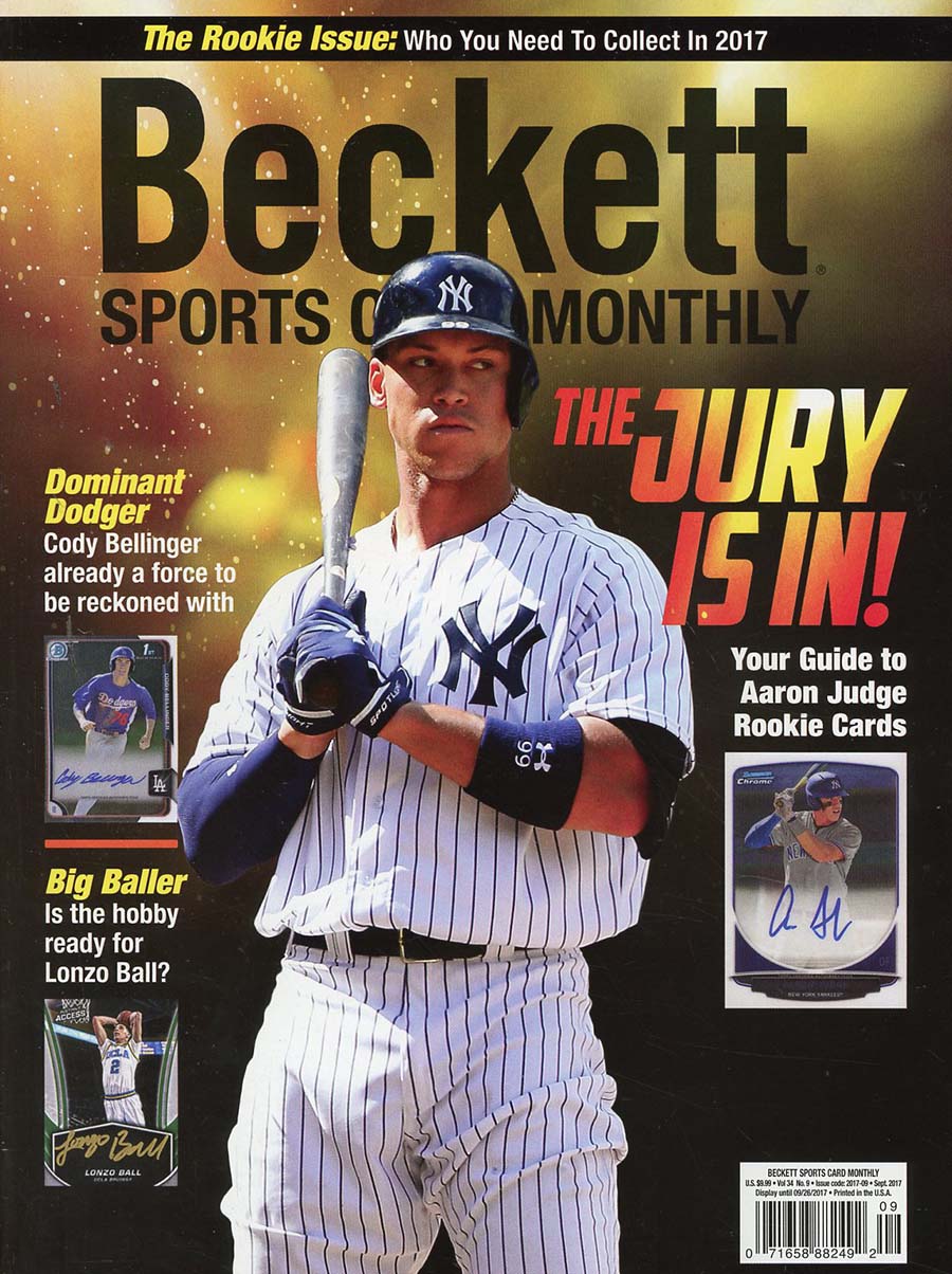 Beckett Sports Card Monthly Vol 34 #9 September 2017