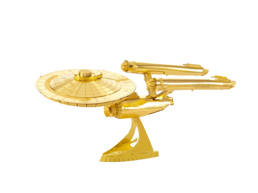 Star Trek Metal Earth Model Kit - The Original Series Enterprise NCC-1701 Gold Edition