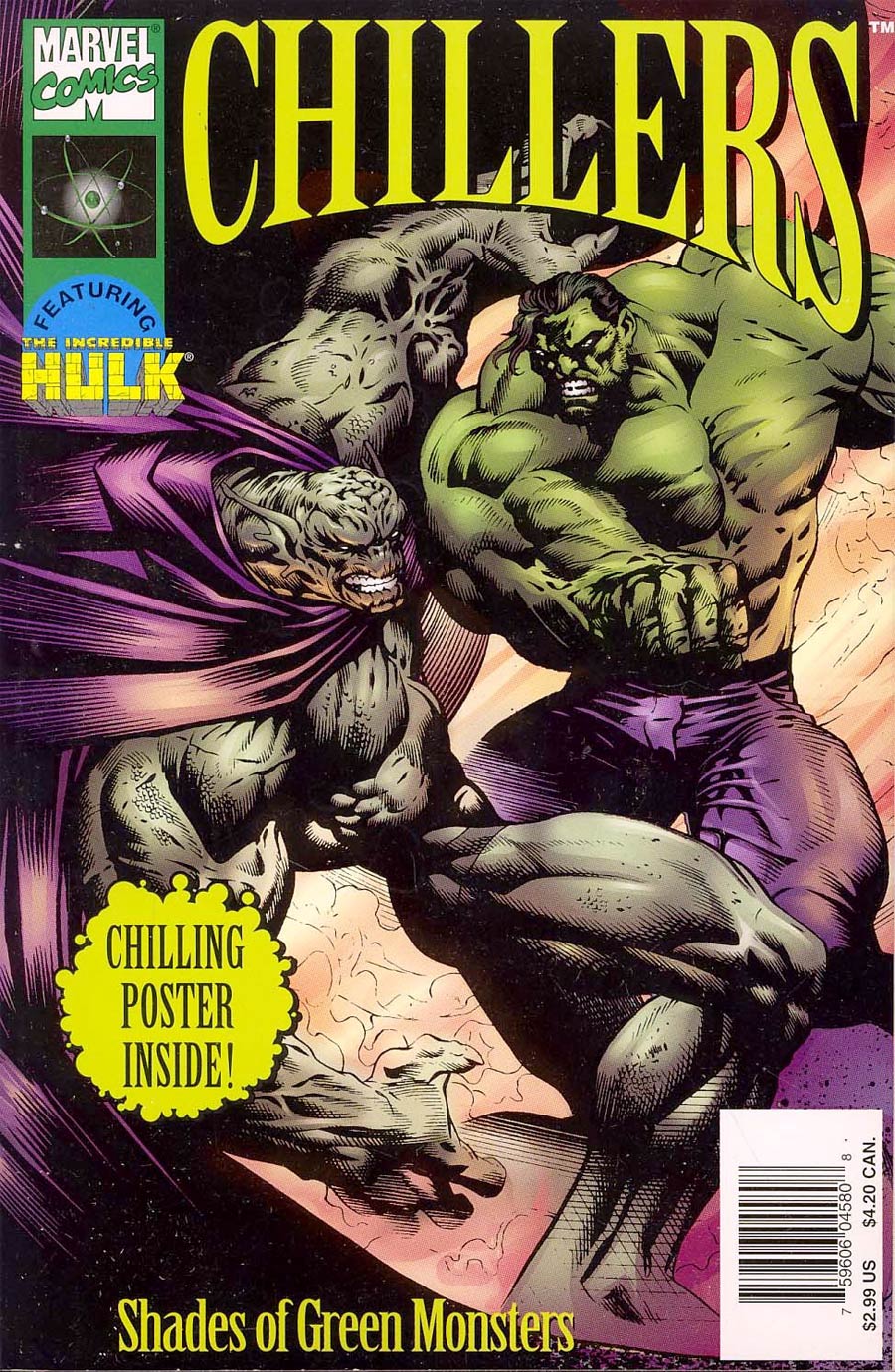 Marvel Chillers Hulk Shades of Green Monsters Cover A With Poster