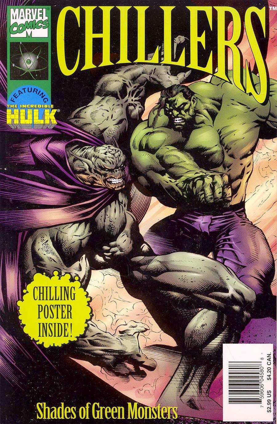 Marvel Chillers Hulk Shades of Green Monsters Cover B Without Poster