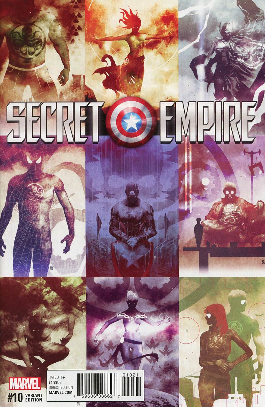 Secret Empire #10 Cover F Variant Andrea Sorrentino Hydra Hero Cover