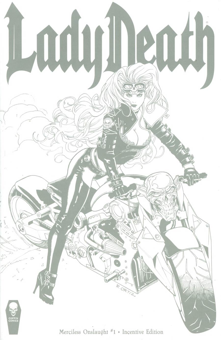 Lady Death Merciless Onslaught #1 Cover E Incentive Richard Ortiz Variant Cover