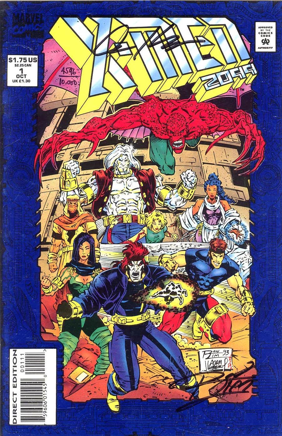 X-Men 2099 #1 DF Signed Ron Lim and Adam Kubert Without Certificate