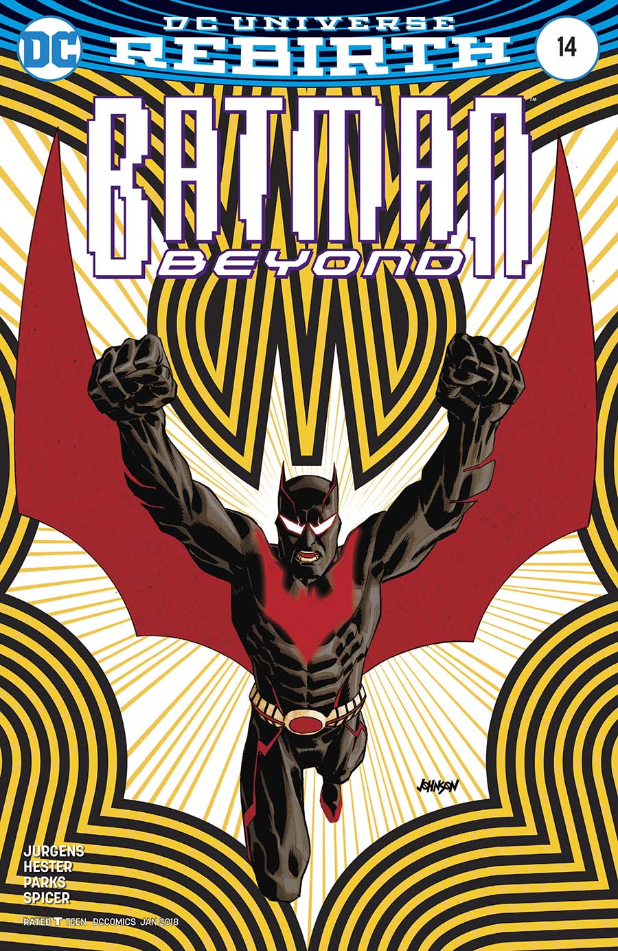 Batman Beyond Vol 6 #14 Cover B Variant Dave Johnson Cover