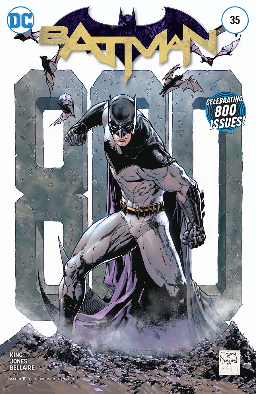 Batman Vol 3 #35 Cover B Variant Tony S Daniel Batman 800 Cover