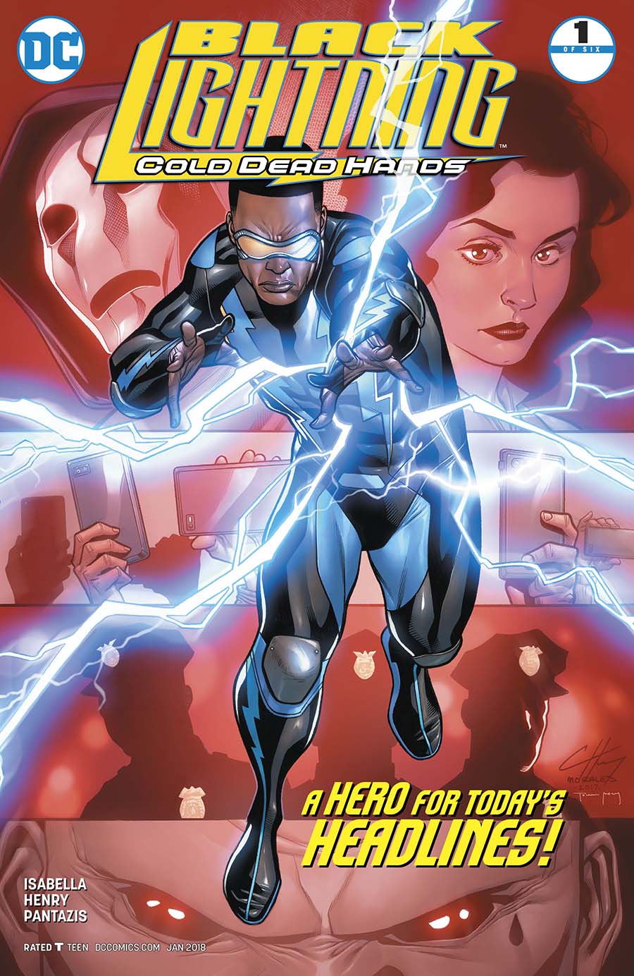 Black Lightning Cold Dead Hands #1 Cover A Regular Clayton Henry Cover