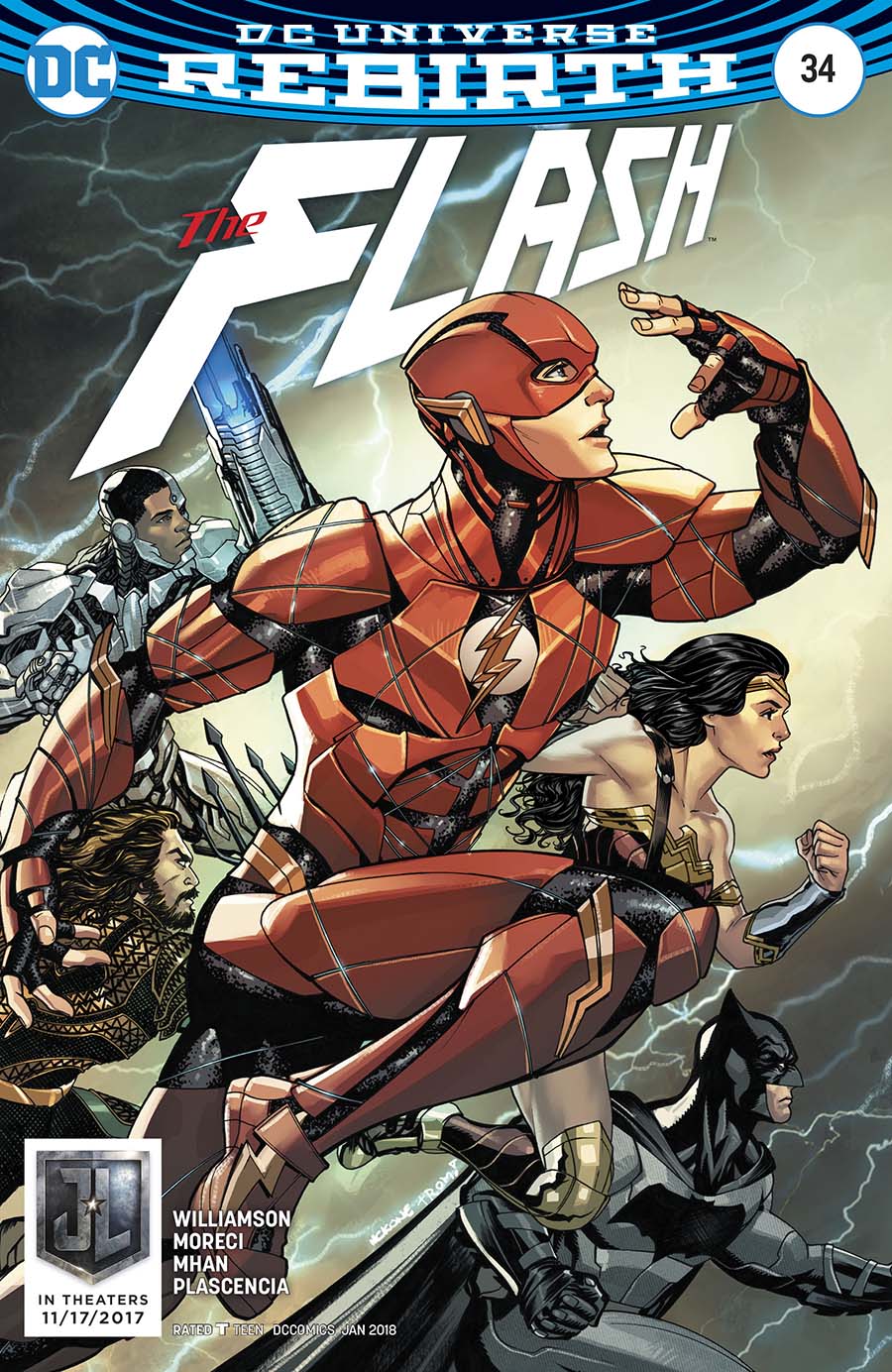 Flash Vol 5 #34 Cover B Variant Mike McKone Justice League Cover