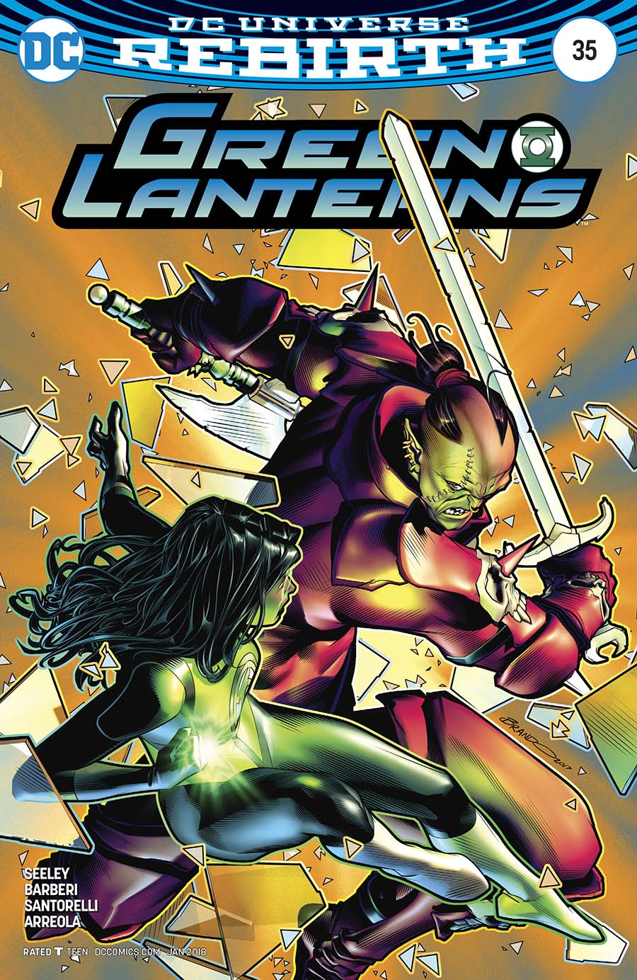 Green Lanterns #35 Cover B Variant Brandon Peterson Cover