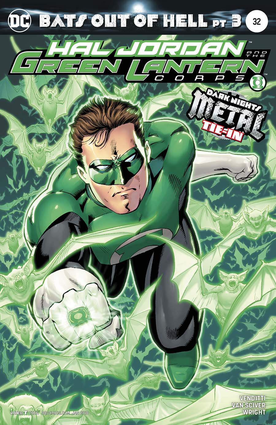 Hal Jordan And The Green Lantern Corps #32 Cover B Variant Barry Kitson Cover (Bats Out Of Hell Part 3)(Dark Nights Metal Tie-In)