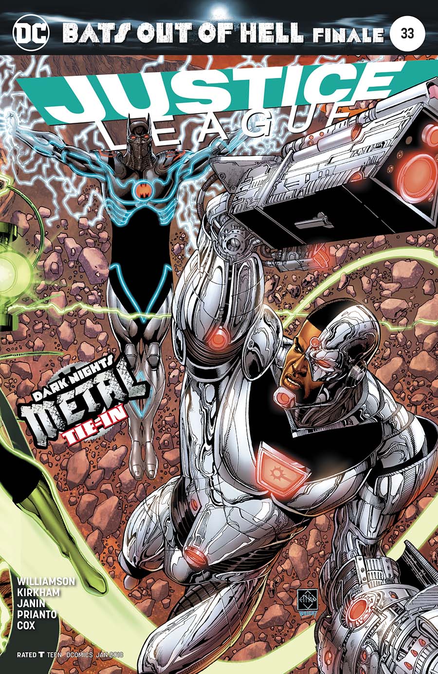 Justice League Vol 3 #33 Cover A Regular Ethan Van Sciver Connecting Cover (Bats Out Of Hell Part 4)(Dark Nights Metal Tie-In)