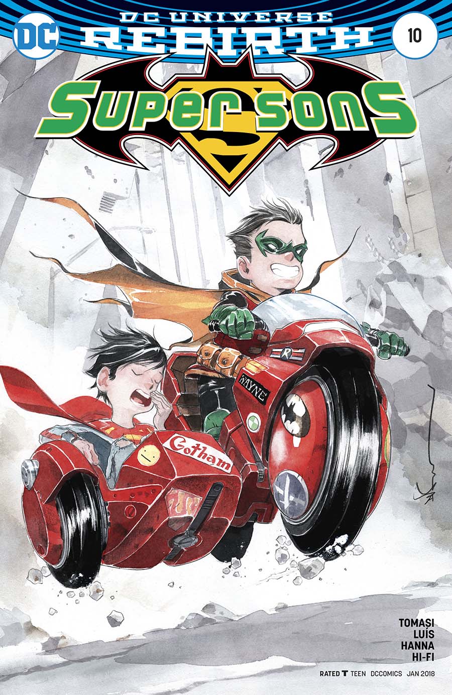 Super Sons #10 Cover B Variant Dustin Nguyen Cover