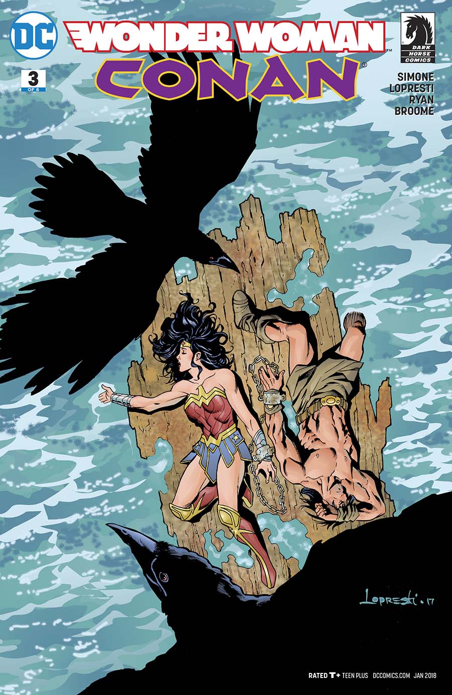 Wonder Woman Conan #3 Cover B Variant Aaron Lopresti Cover