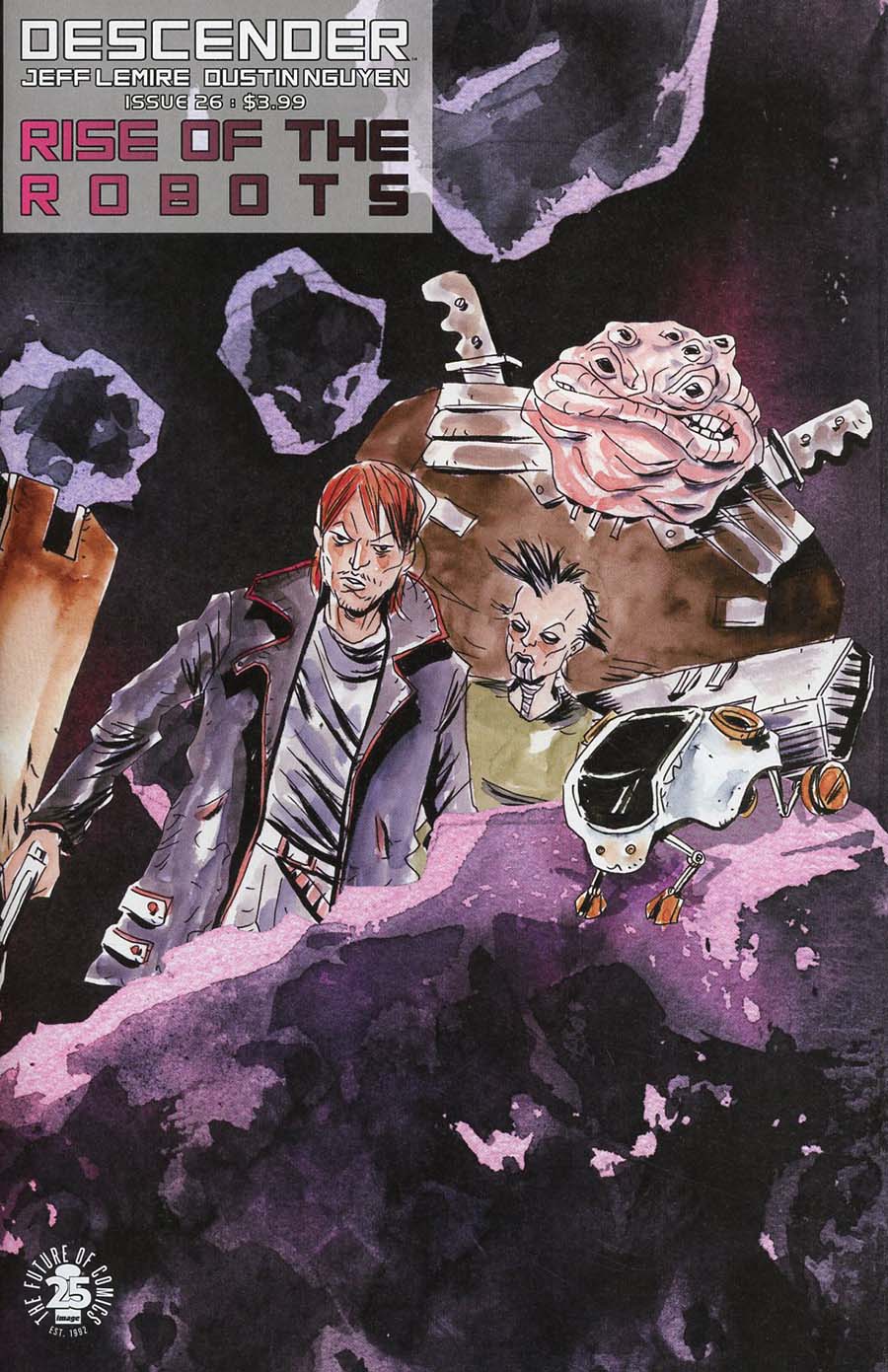 Descender #26 Cover B Variant Jeff Lemire & Dustin Nguyen Interlocking Cover