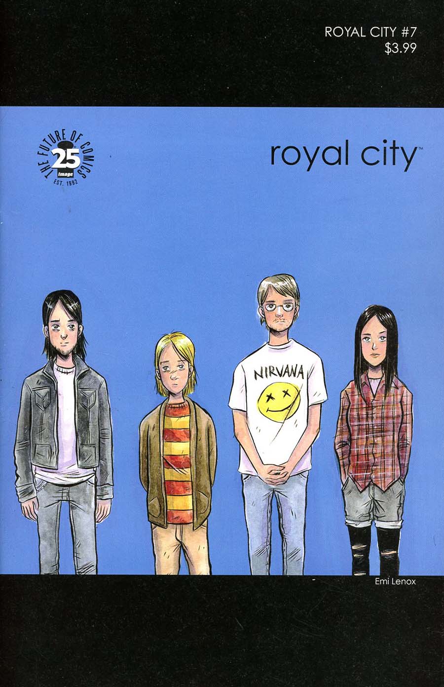 Royal City #7 Cover B Variant Emi Lenox 1990s Album Homage Cover