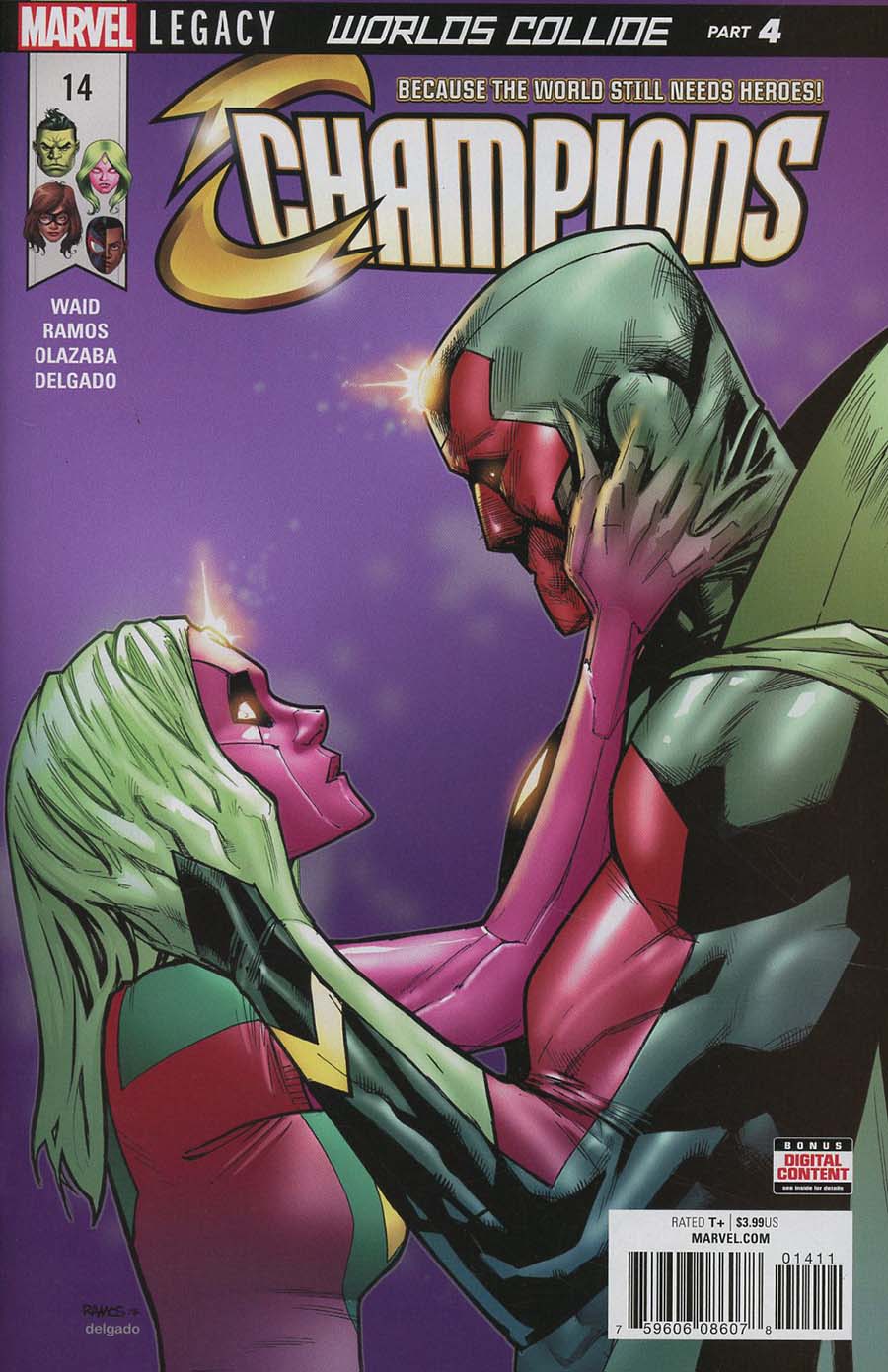 Champions (Marvel) Vol 2 #14 Cover A 1st Ptg (Worlds Collide Part 4)(Marvel Legacy Tie-In)