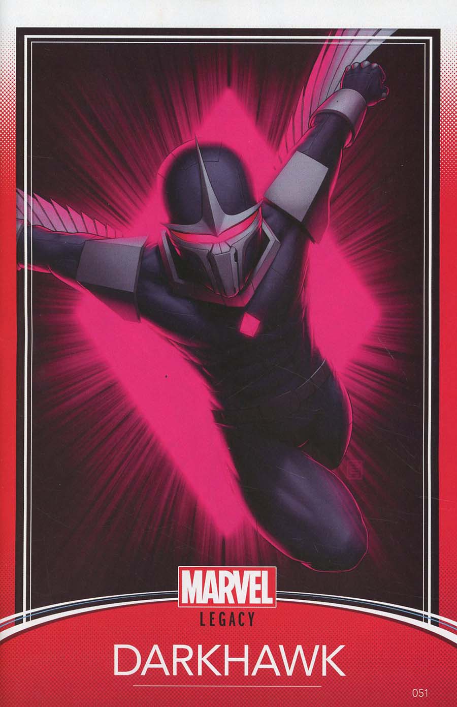 Darkhawk #51 Cover B Variant John Tyler Christopher Trading Card Cover (Marvel Legacy Tie-In)