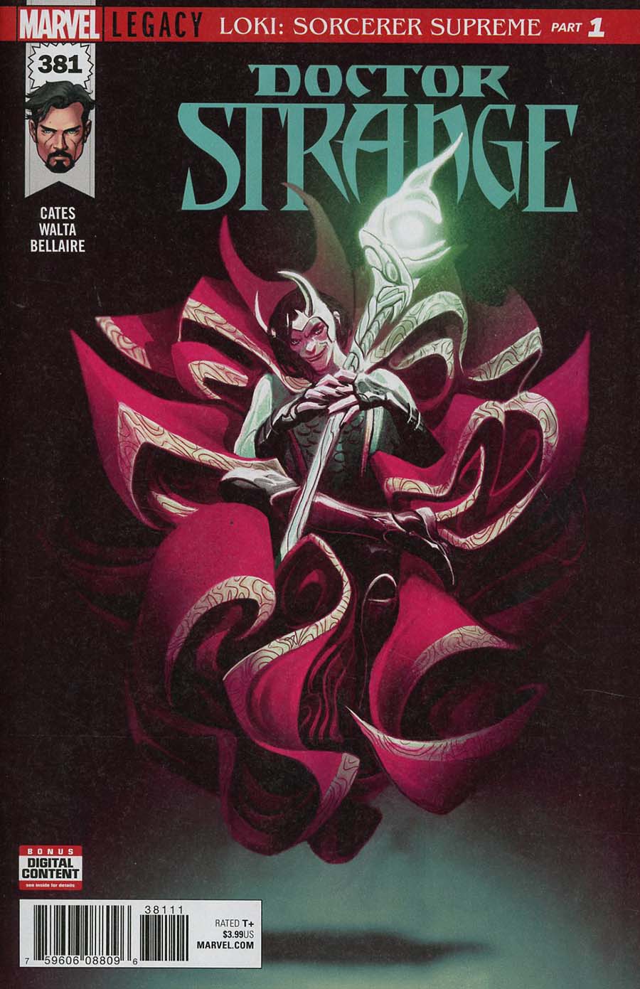 Doctor Strange Vol 4 #381 Cover A 1st Ptg Regular Mike Del Mundo Cover (Marvel Legacy Tie-In)