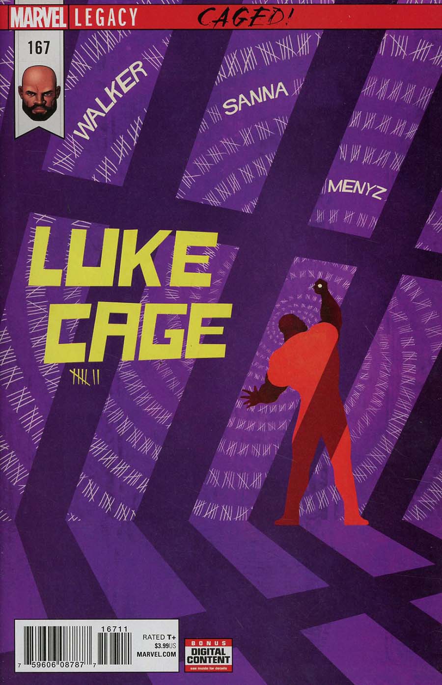 Luke Cage #167 Cover A Regular Rahzzah Cover (Marvel Legacy Tie-In)