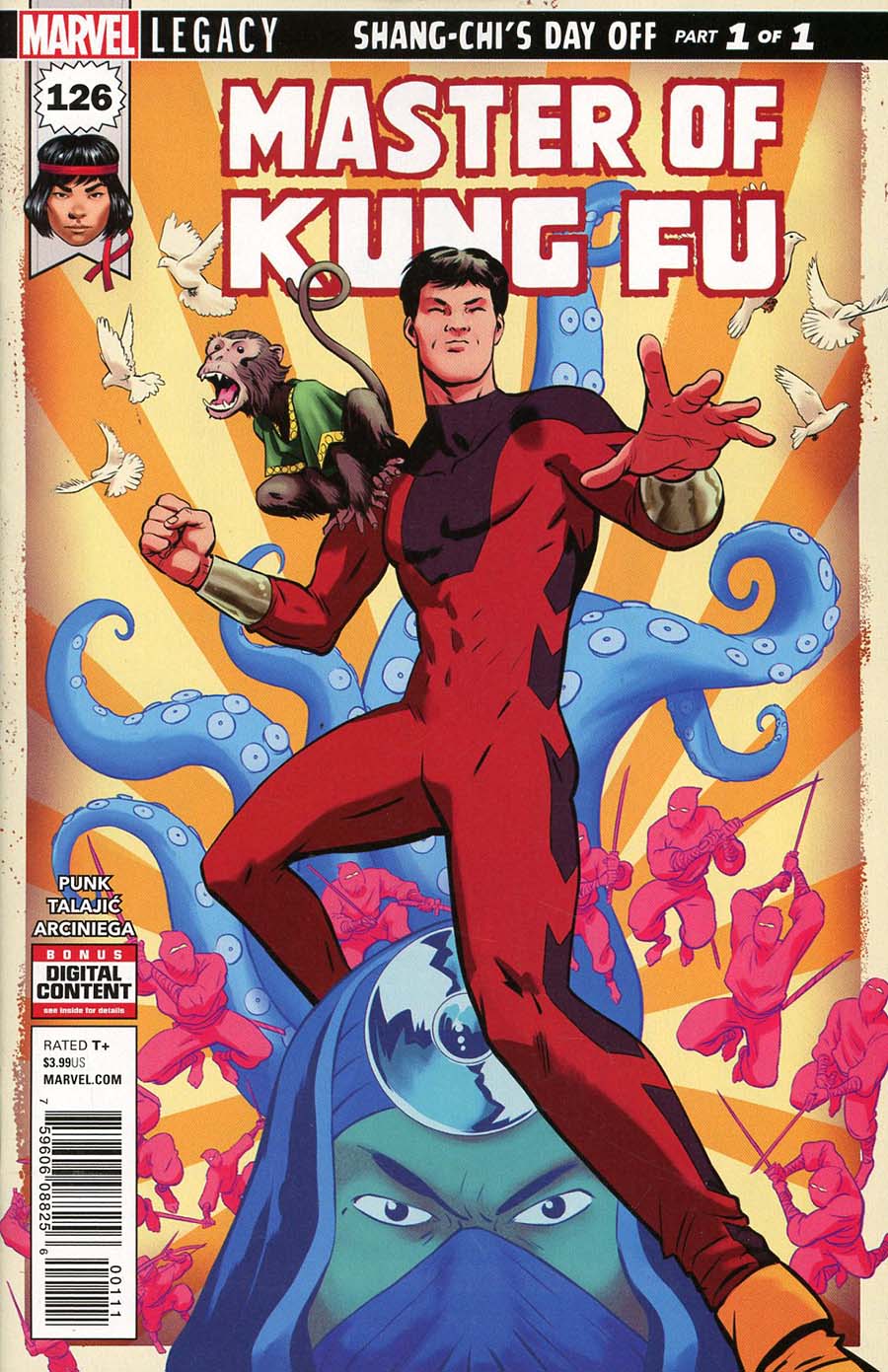 Master Of Kung Fu Vol 2 #126 Cover A Regular Javier Rodriguez Cover (Marvel Legacy Tie-In)