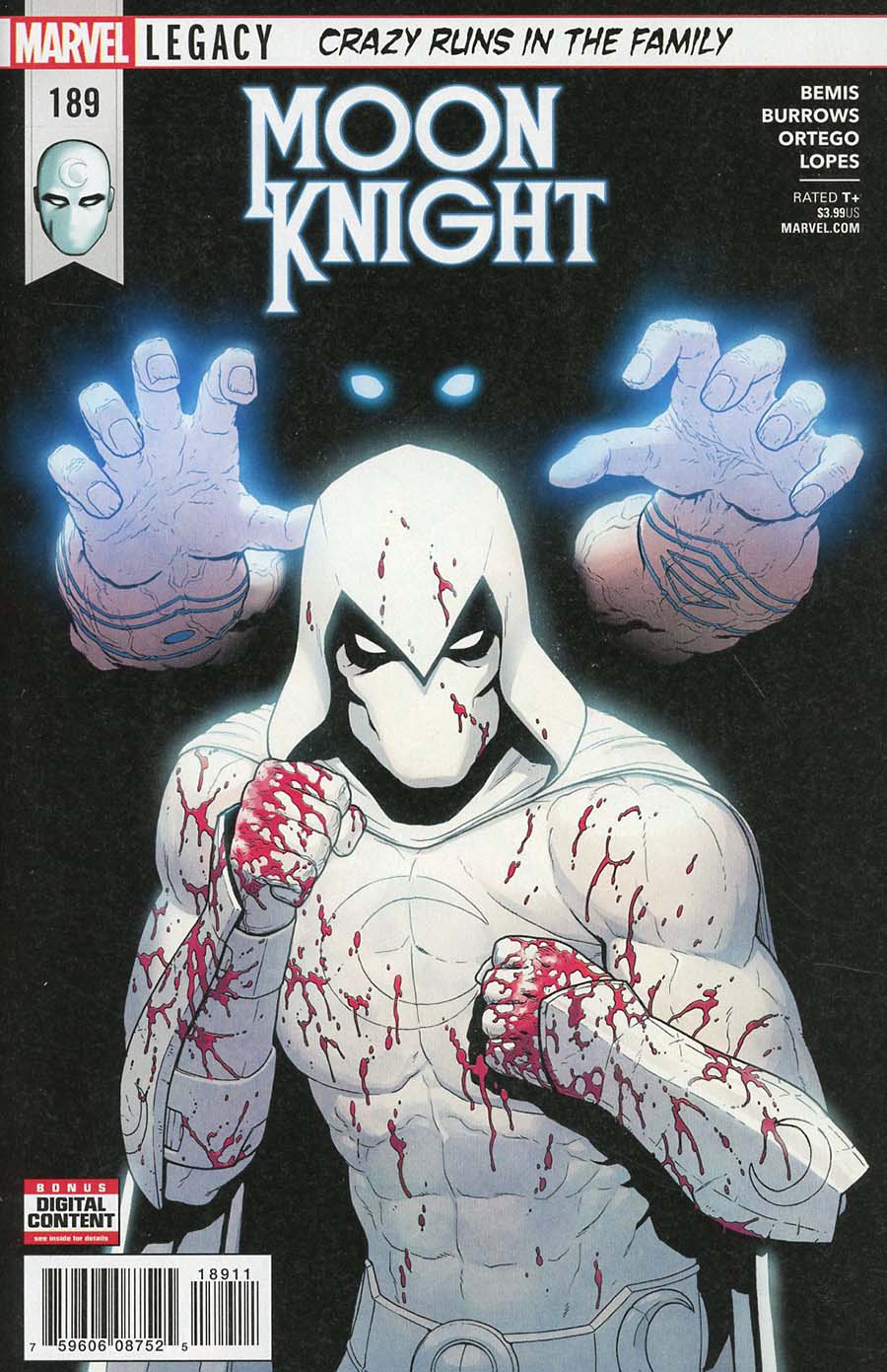 Moon Knight Vol 8 #189 Cover A 1st Ptg (Marvel Legacy Tie-In)