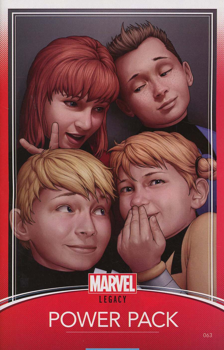 Power Pack Vol 3 #63 Cover B Variant John Tyler Christopher Trading Card Cover (Marvel Legacy Tie-In)